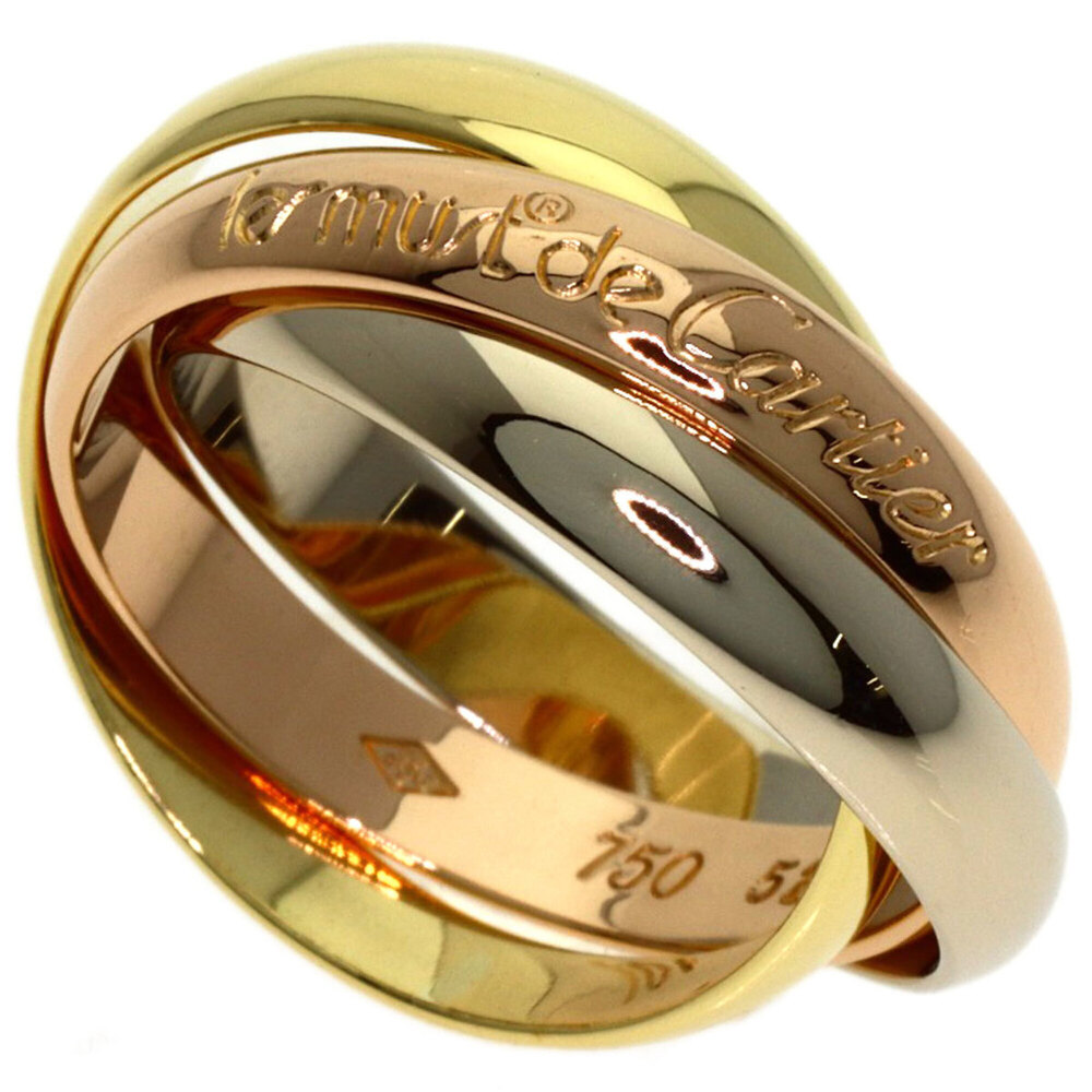 CARTIER Authentic 18k Gold Trinity Ring #51